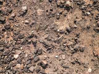 Soil and rocks as background