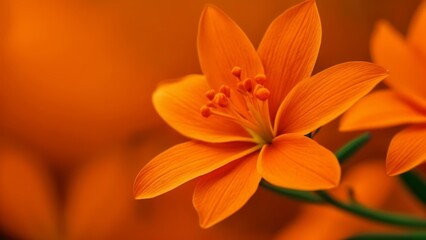  Vibrant orange flower in bloom