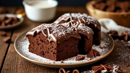  Deliciously indulgent chocolate cake ready to be savored