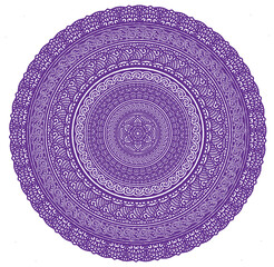 Signs and symbols. Circle pattern lotus or flower mandala art design. beauty, fashion, geometry.