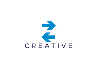 Minimal and professional abstract swap arrow logo design template