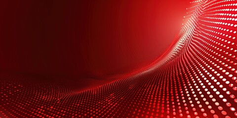 Fototapeta premium Abstract Red and White Dotted Background