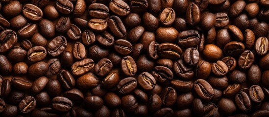 Fototapeta premium Close-up of Roasted Coffee Beans