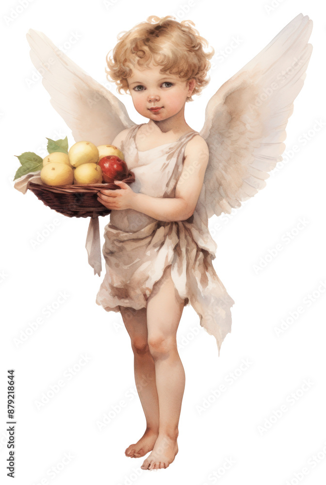 Sticker png portrait angel plant baby.