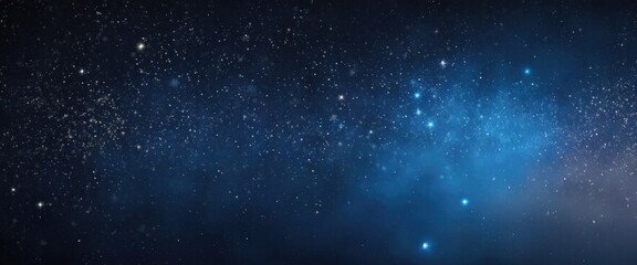 Fototapeta premium Fire embers particles over Blue background, Abstract dark glitter fire particles lights