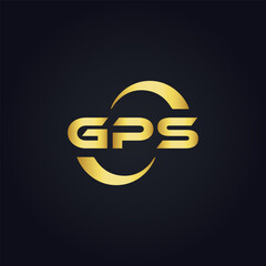 GPS logo. G P S design. White GPS letter. GPS, G P S letter logo design. G P S letter logo design in GOLD, GOLDEN LOGO, THREE, style. letter logo set in one artboard. G P S letter logo vector design.