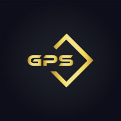 GPS logo. G P S design. White GPS letter. GPS, G P S letter logo design. G P S letter logo design in GOLD, GOLDEN LOGO, THREE, style. letter logo set in one artboard. G P S letter logo vector design.