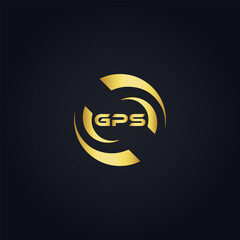 GPS logo. G P S design. White GPS letter. GPS, G P S letter logo design. G P S letter logo design in GOLD, GOLDEN LOGO, THREE, style. letter logo set in one artboard. G P S letter logo vector design.
