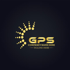 GPS logo. G P S design. White GPS letter. GPS, G P S letter logo design. G P S letter logo design in GOLD, GOLDEN LOGO, THREE, style. letter logo set in one artboard. G P S letter logo vector design.