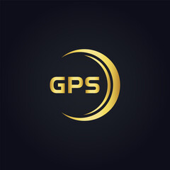 GPS logo. G P S design. White GPS letter. GPS, G P S letter logo design. G P S letter logo design in GOLD, GOLDEN LOGO, THREE, style. letter logo set in one artboard. G P S letter logo vector design.