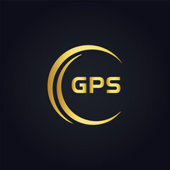 GPS logo. G P S design. White GPS letter. GPS, G P S letter logo design. G P S letter logo design in GOLD, GOLDEN LOGO, THREE, style. letter logo set in one artboard. G P S letter logo vector design.