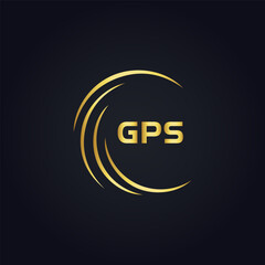 GPS logo. G P S design. White GPS letter. GPS, G P S letter logo design. G P S letter logo design in GOLD, GOLDEN LOGO, THREE, style. letter logo set in one artboard. G P S letter logo vector design.