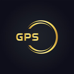 GPS logo. G P S design. White GPS letter. GPS, G P S letter logo design. G P S letter logo design in GOLD, GOLDEN LOGO, THREE, style. letter logo set in one artboard. G P S letter logo vector design.