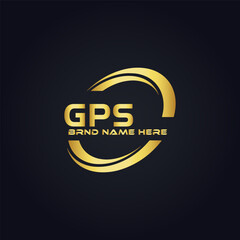 GPS logo. G P S design. White GPS letter. GPS, G P S letter logo design. G P S letter logo design in GOLD, GOLDEN LOGO, THREE, style. letter logo set in one artboard. G P S letter logo vector design.