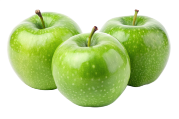 green apples on a transparent background