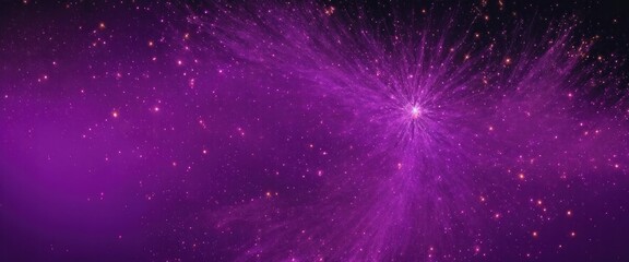 Obraz premium Fire embers particles over Purple background, Abstract dark glitter fire particles lights