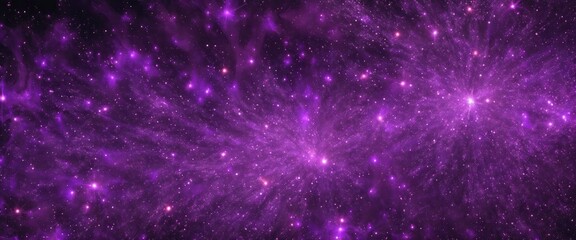 Fototapeta premium Fire embers particles over Purple background, Abstract dark glitter fire particles lights