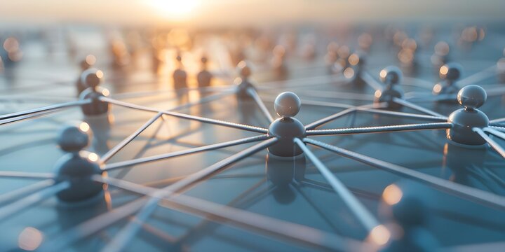 Diverse group symbolized by intricate network lines showing community connectivity. Concept Community Connectivity, Diversity, Network Lines, Symbolism, Group Representation