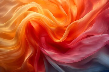 Obraz premium Colorful abstract background with swirling fabric design.