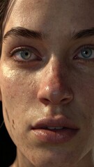Obraz premium A close up of a womans face
