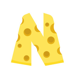 Cheese Letter N