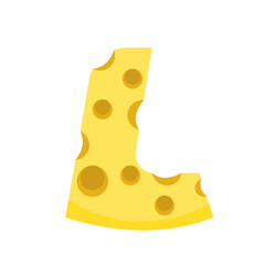Cheese Letter L
