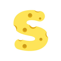Cheese Letter S