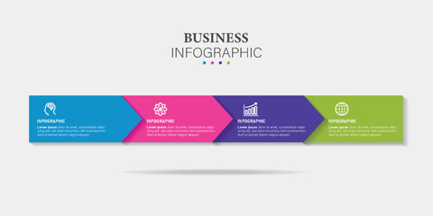 Vector info graphic label template with icons. 5 options or steps. Info graphics for business concept.