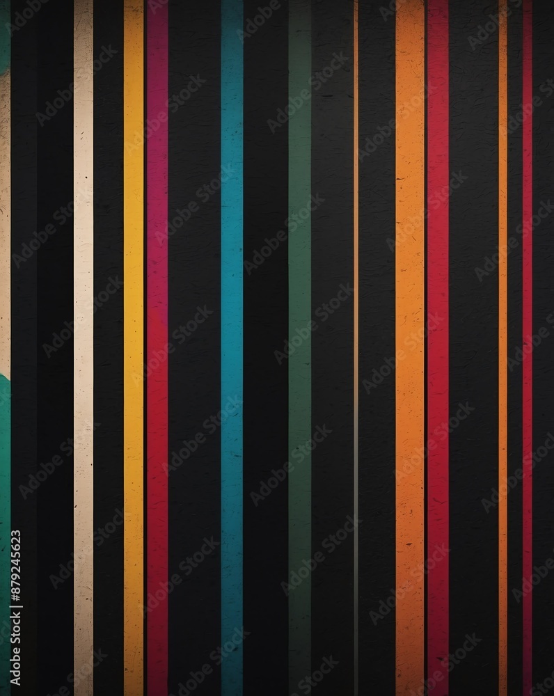 Poster colorful in black stripes color matte grainy texture gradient for copy space banner background backd