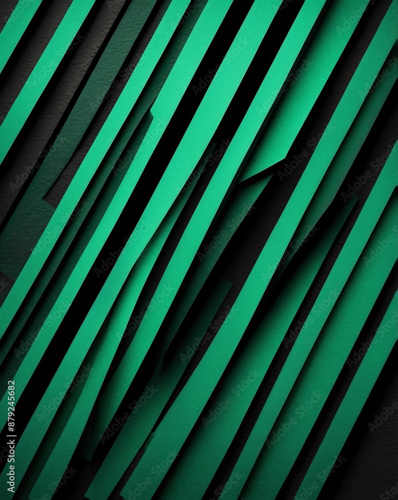 Aufkleber green in black stripes color matte grainy texture gradient for copy space banner background backdrop