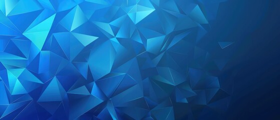 Fototapeta premium Blue geometric gradient background