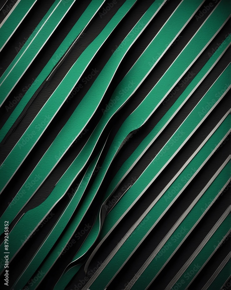 Aufkleber green in black stripes color matte grainy texture gradient for copy space banner background backdrop