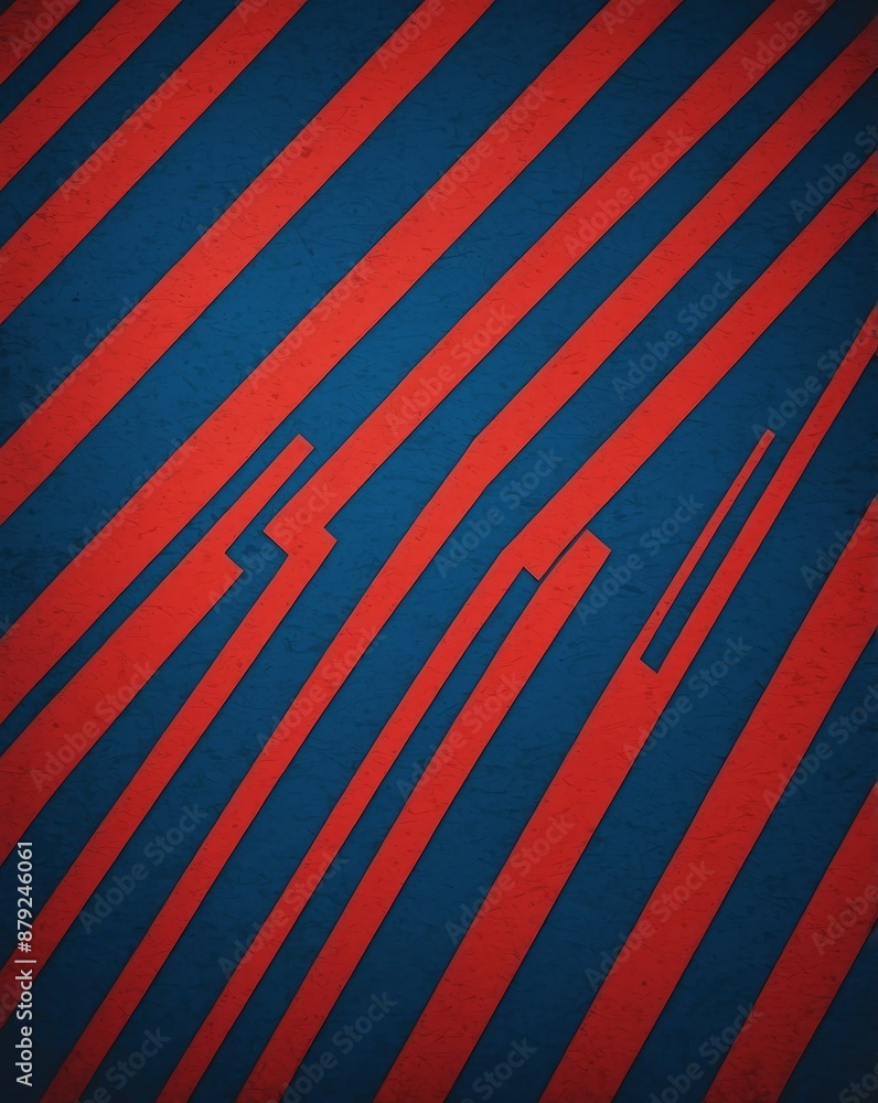 Aufkleber red and blue stripes color matte grainy texture gradient for copy space banner background backdrop d