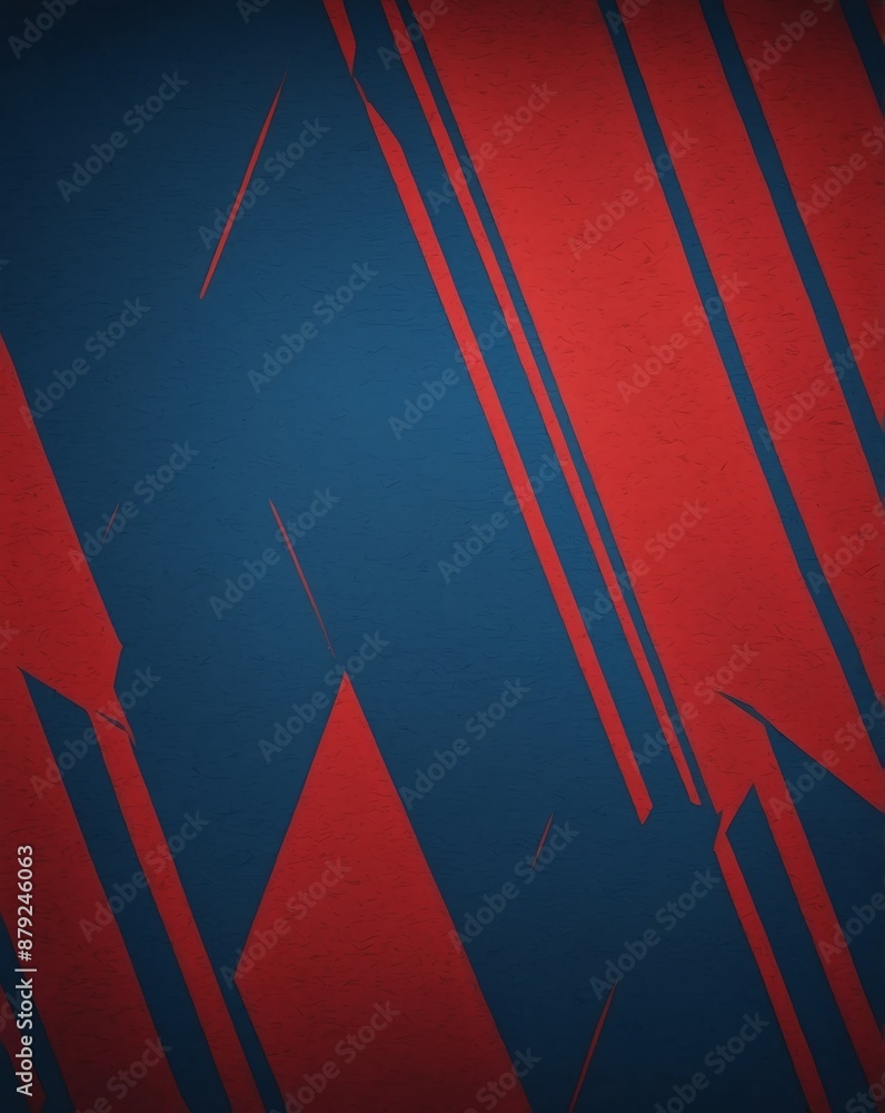 Aufkleber red and blue stripes color matte grainy texture gradient for copy space banner background backdrop d