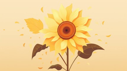 a yellow sunflower 