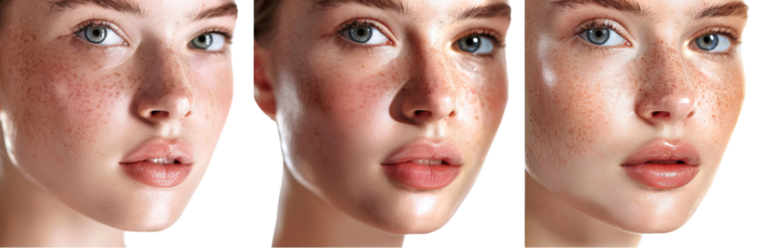 Flawless Skin Beauty Trio - Hyper Realistic Bright Color Cosmetics  cut out dicut PNG on transparent