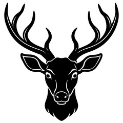 deer head vector,deer, illustration, ,animal, vector, reindeer