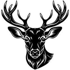 deer head vector,deer, illustration, ,animal, vector, reindeer
