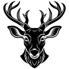 deer head vector,deer, illustration, ,animal, vector, reindeer