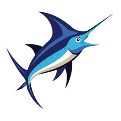 Fototapeta premium swordfish on white background