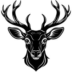 deer head vector,deer, illustration, ,animal, vector, reindeer