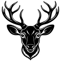 deer head vector,deer, illustration, ,animal, vector, reindeer