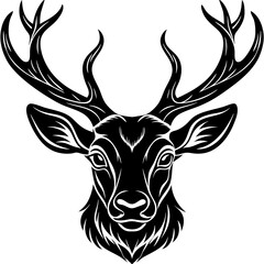 deer head vector,deer, illustration, ,animal, vector, reindeer