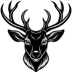 deer head vector,deer, animal, vector, reindeer, mammal, cartoon, illustration