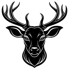deer head vector,deer, illustration, ,animal, vector, reindeer