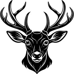 Fototapeta premium deer head vector,deer, animal, vector, reindeer, mammal, cartoon, illustration