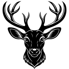 deer head vector,deer, illustration, ,animal, vector, reindeer