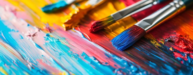 Obraz premium Artistic icons and creative colors inspiring and imaginative