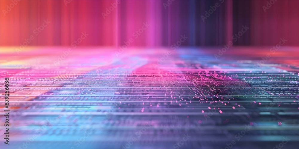 Poster creating a vibrant digital noise effect with vhs glitch texture and retro vintage vibes. concept ret