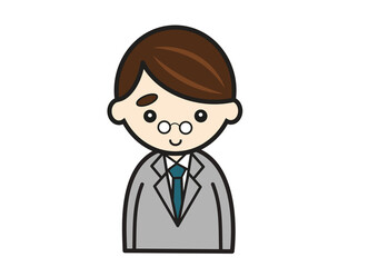 スーツ姿の男性